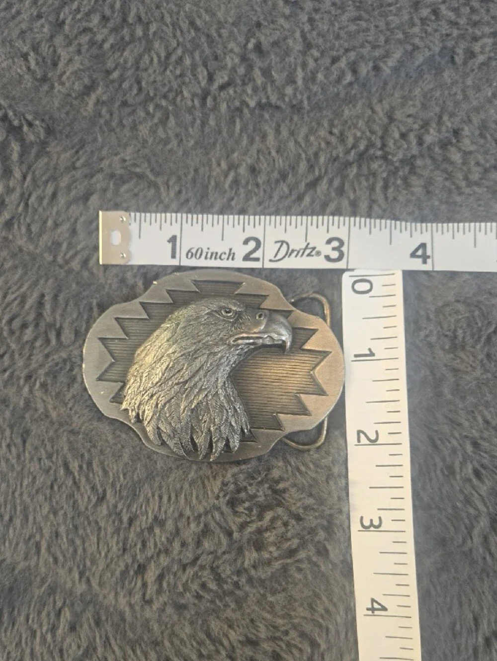 Silver Eagle Head Western Belt Buckle - Men'saccessory